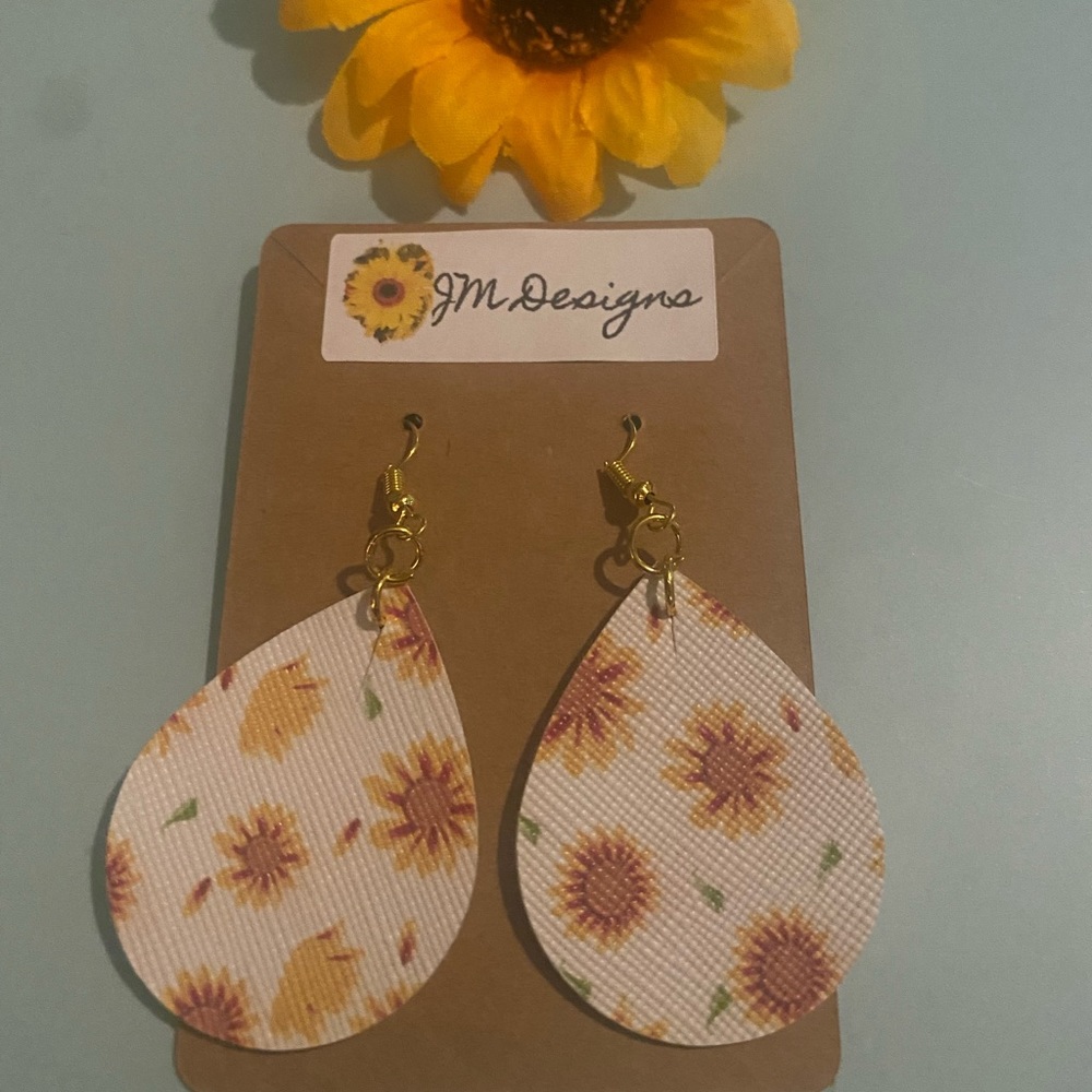 Sunflower earrings